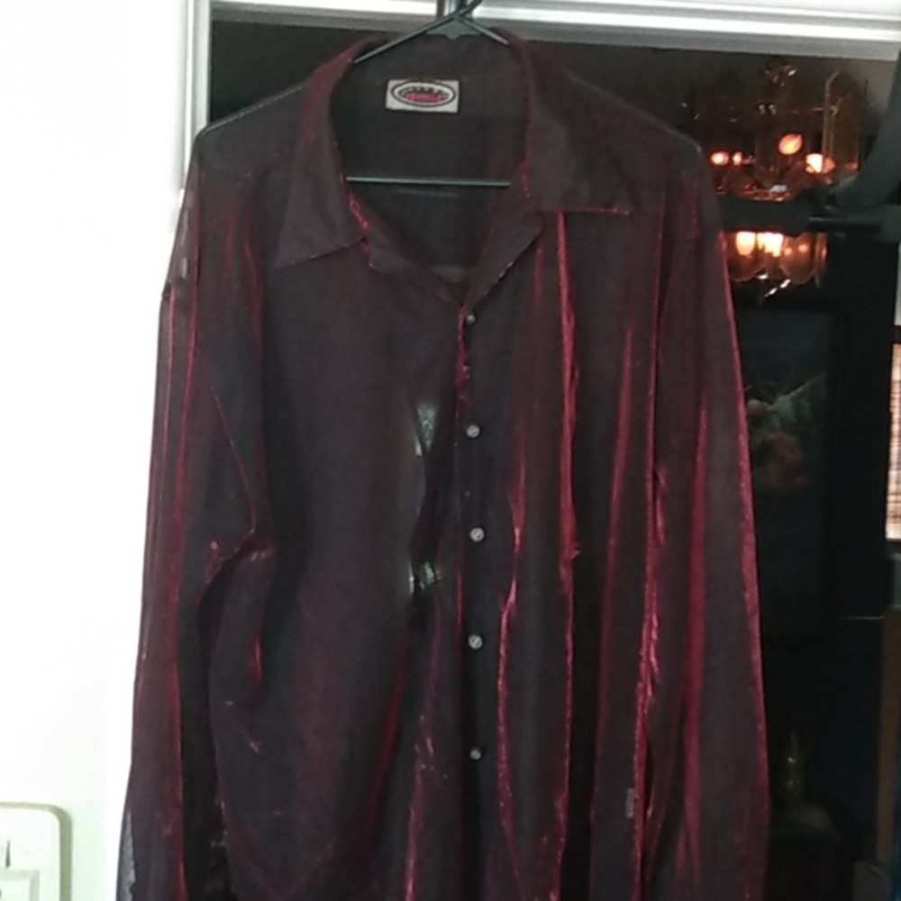Silky transparent shirt